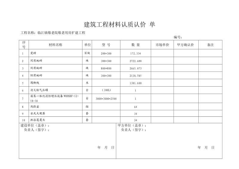 建筑工程材料认质认价单.doc_第1页