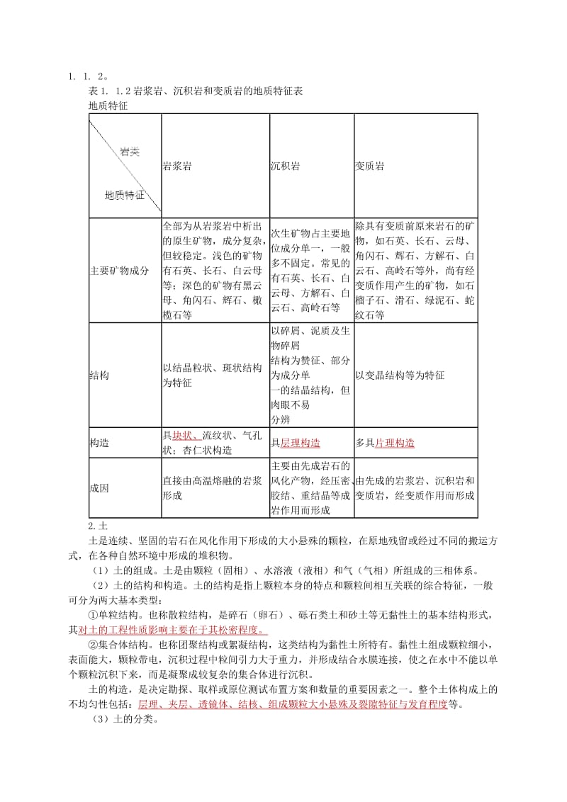 建设工程技术与计量(土木建筑工程)第一章-工程地质.doc_第3页