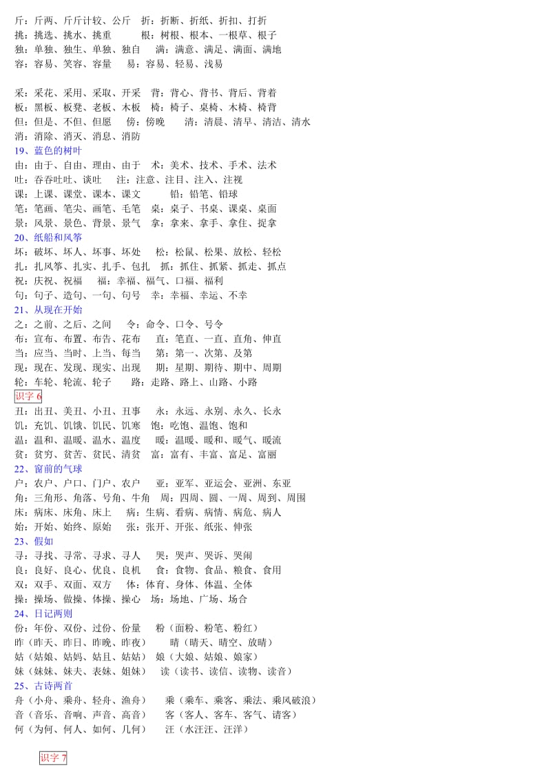 人教版语文二年级组词.doc_第1页