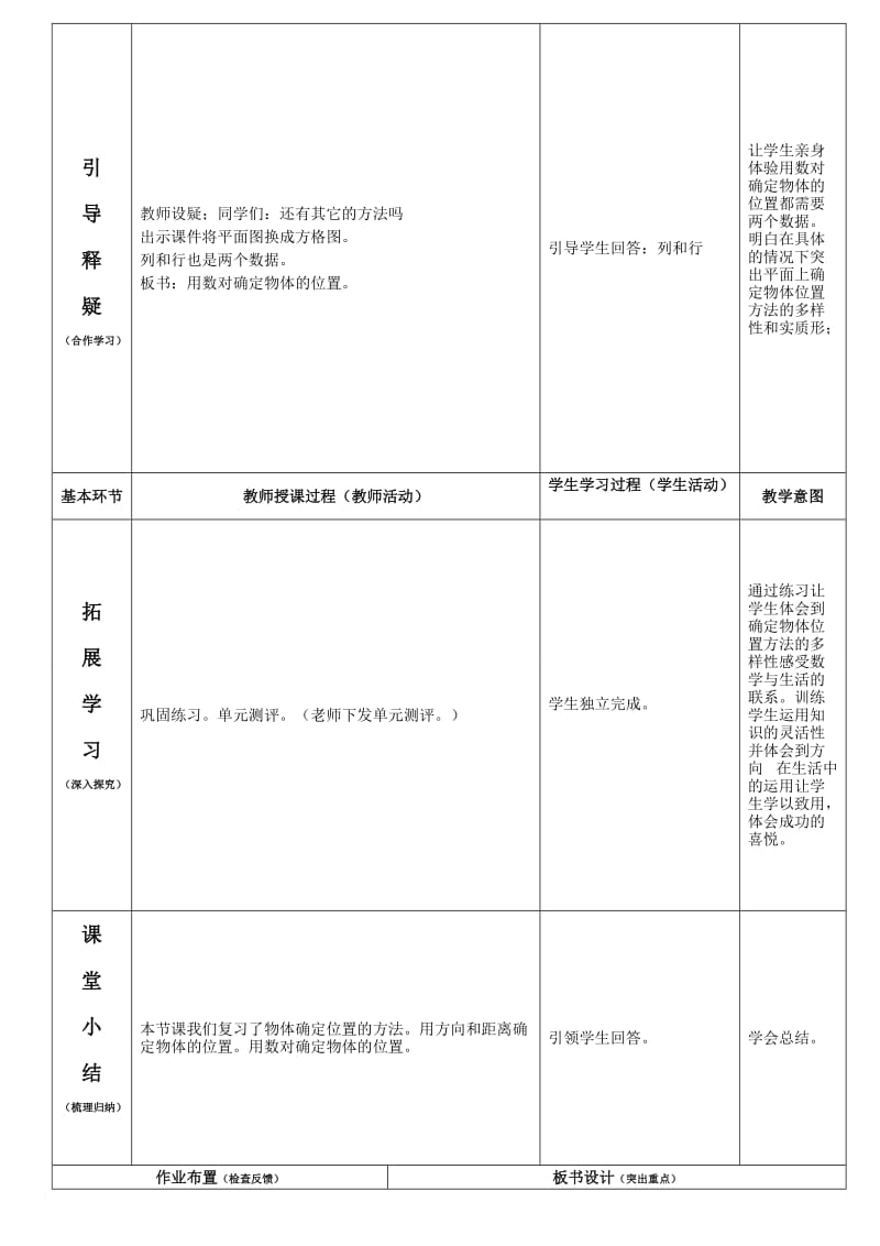 北师版五年级数学下册第六章《确定位置》复习(胡纯武).doc_第2页