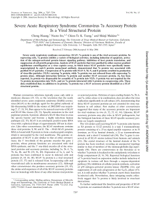 【病毒外文文獻(xiàn)】2006 Severe Acute Respiratory Syndrome Coronavirus 7a Accessory Protein Is a Viral Structural Protein