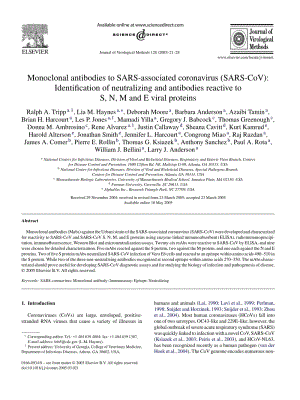 【病毒外文文獻(xiàn)】2005 Monoclonal antibodies to SARS-associated coronavirus (SARS-CoV)_ Identification of neutralizing and antibodies reac