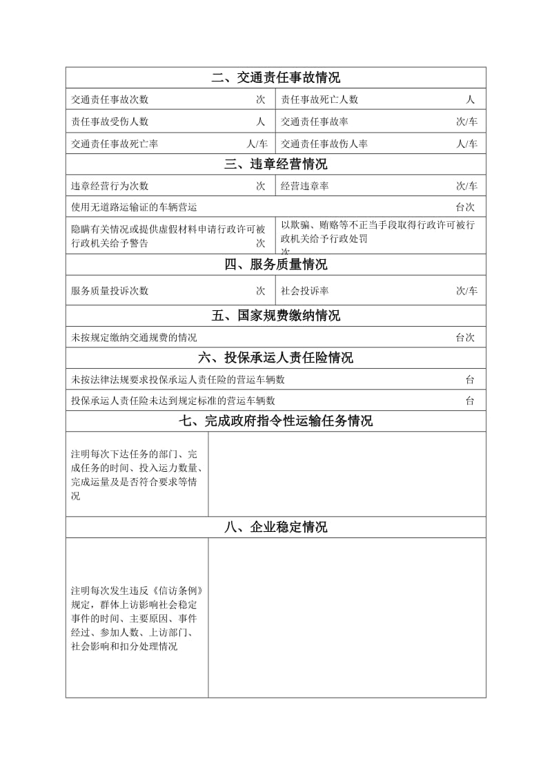 道路客货运输企业质量信誉考核申请表.doc_第3页