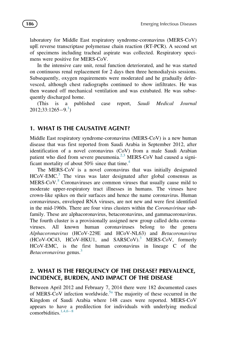 【病毒外文文献】2014 Emerging Infectious Diseases __ Middle East Respiratory Syndrome-Coronavirus (MERS-CoV) Infection_第2页