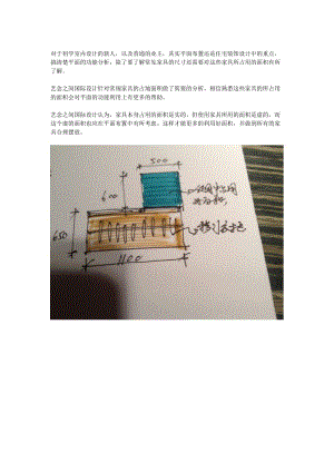 藝念之間國際設(shè)計談裝修之常規(guī)家具占地面積.doc