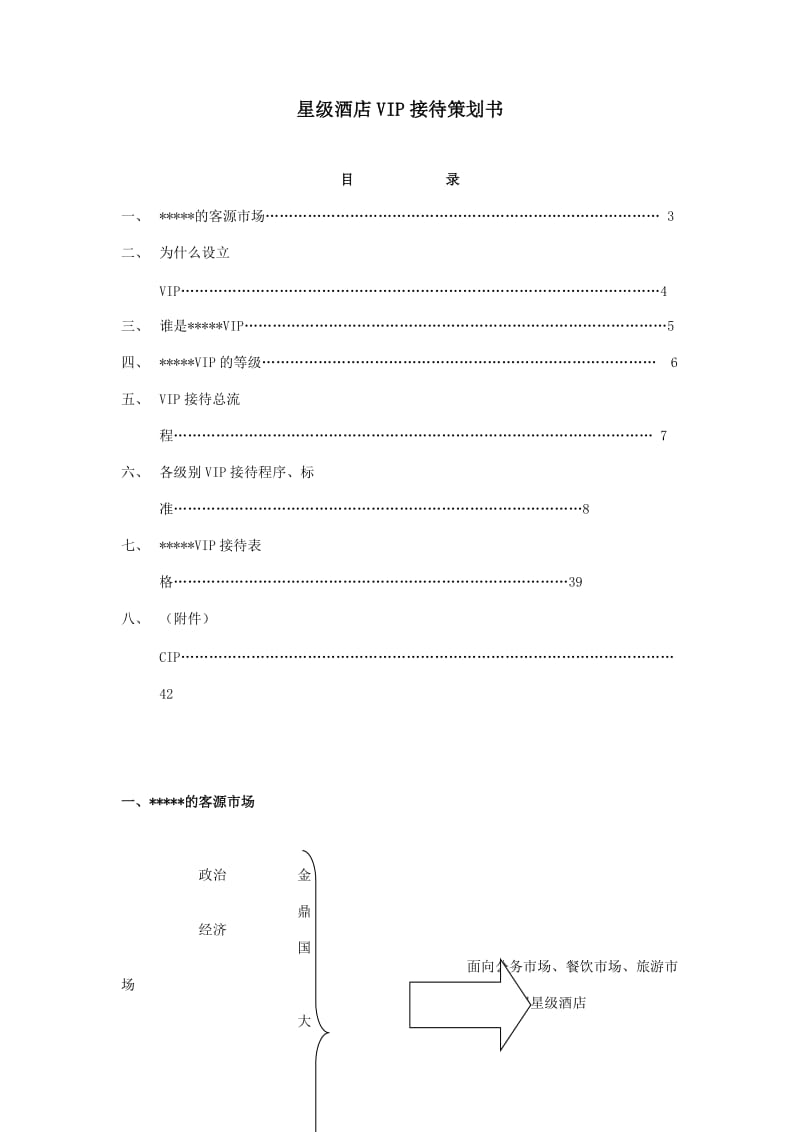 【计划书】星级酒店VIP接待策划书_第1页