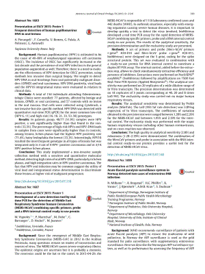 【病毒外文文獻】2015 Development of a new detection tool by real time PCR for the detection of Middle East Respiratory Syndrome human Co