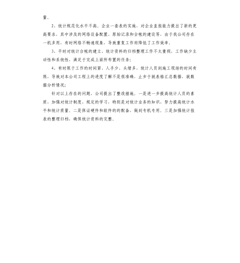 公司统计工作自查报告.docx_第2页