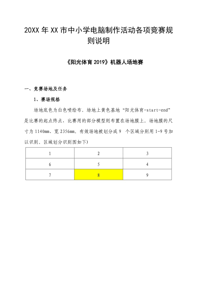 20XX年XX市中小学电脑制作活动各项竞赛规则说明_第1页