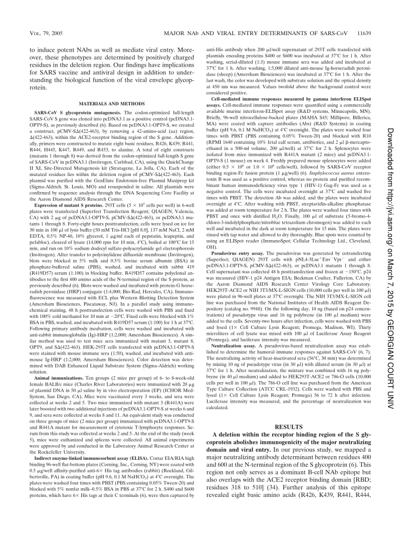 【病毒外文文献】2005 Single Amino Acid Substitutions in the Severe Acute Respiratory Syndrome Coronavirus Spike Glycoprotein Determine V_第2页