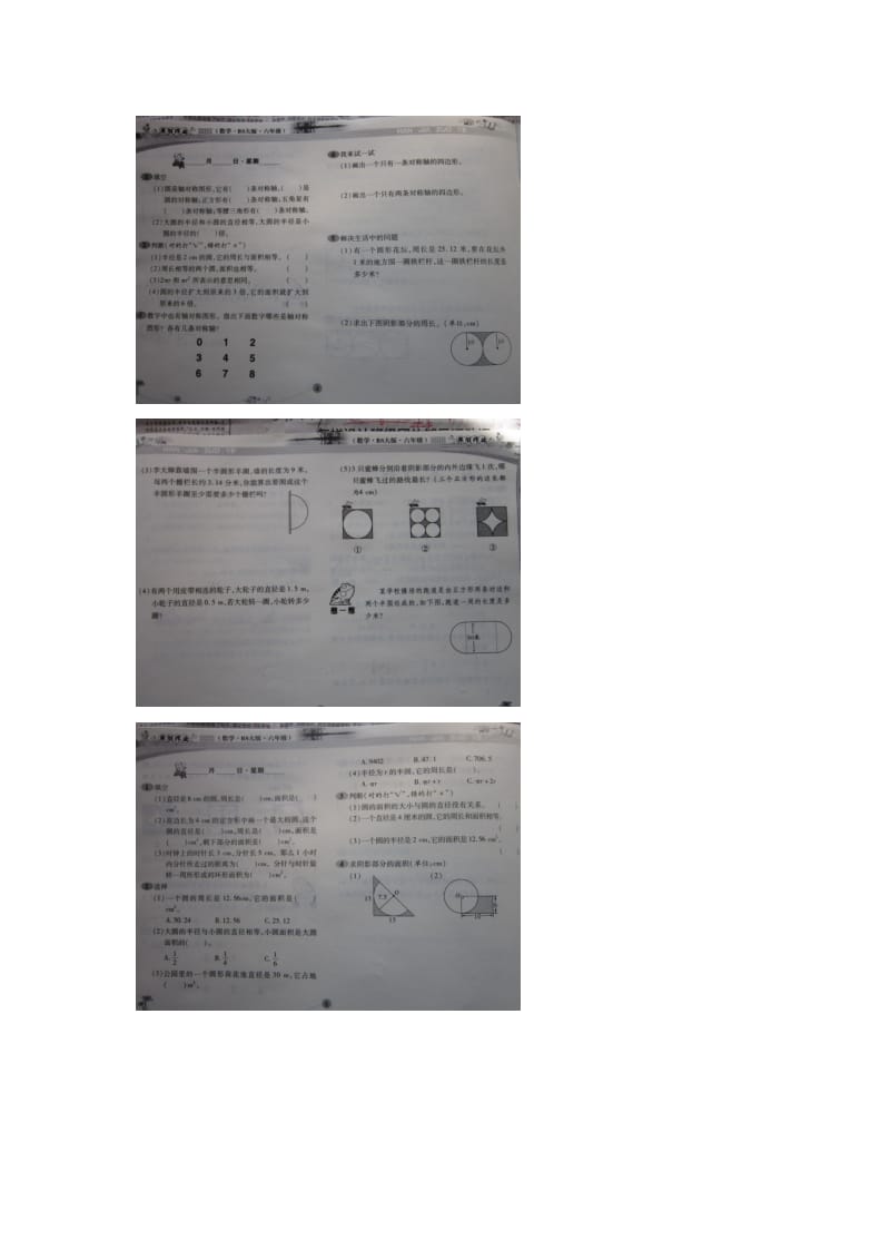 北师大版六年级数学寒假作业.docx_第2页