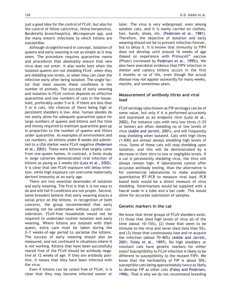 【病毒外文文献】2004 Recommendations from workshops of the second international feline coronavirus_feline infectious peritonitis symposi_第2页