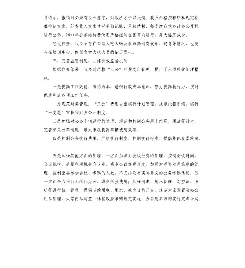 乡三公经费使用情况自查报告.docx_第2页