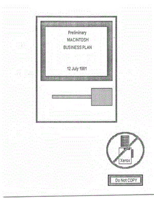 【計(jì)劃書(shū)】蘋(píng)果公司第一份商業(yè)計(jì)劃書(shū)