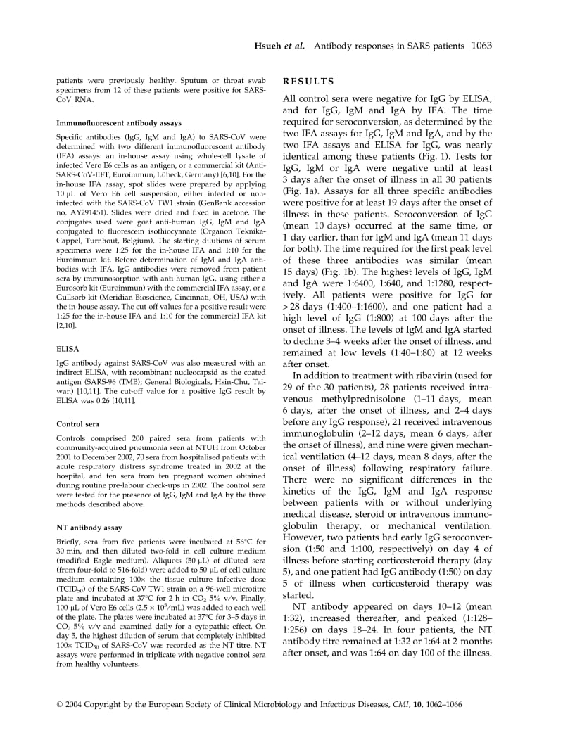 【病毒外文文献】2004 Chronological evolution of IgM, IgA, IgG and neutralisation antibodies after infection with SARS-associated coronav_第2页