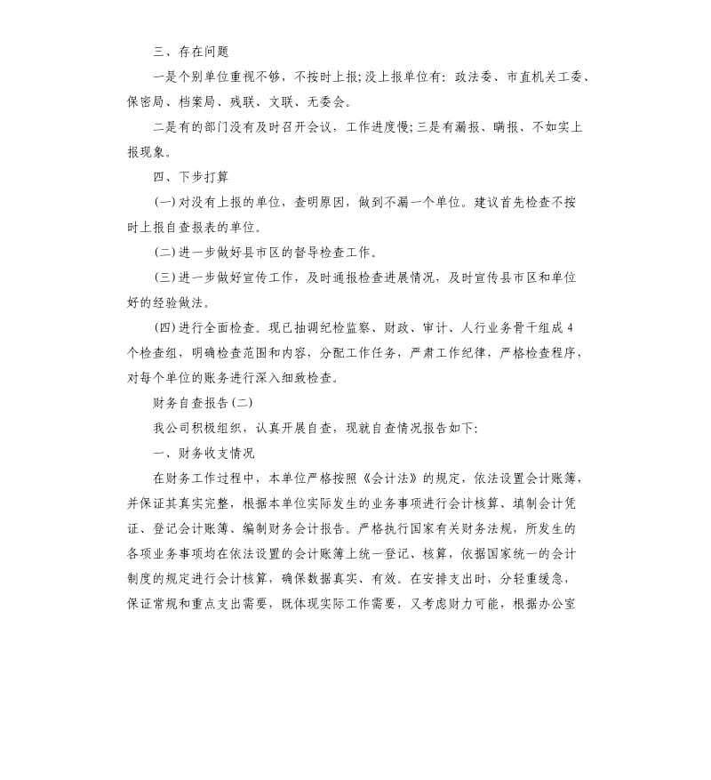 关于财务的自查报告.docx_第3页