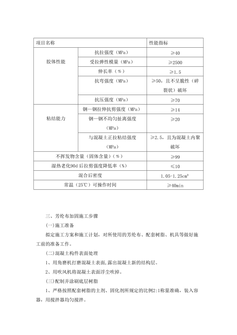 芳纶布参数及加固施工步骤.doc_第2页