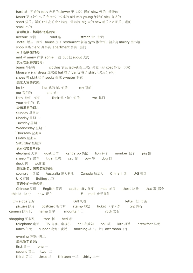 冀教版小学英语单词汇总.doc_第2页