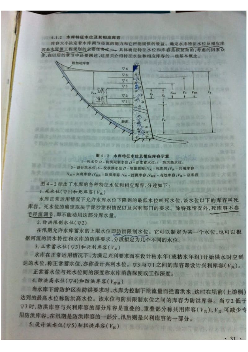 水利工程中各种水位及库容的定义.doc_第1页