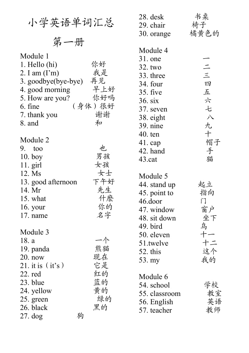 小学英语单词全八册汇总.doc_第1页