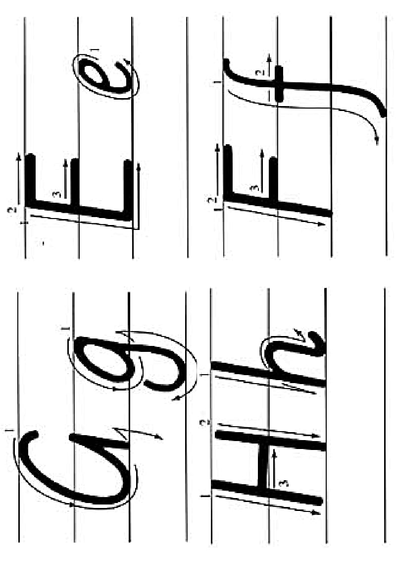 小学英语26个字母笔画(大小写有格子).doc_第2页