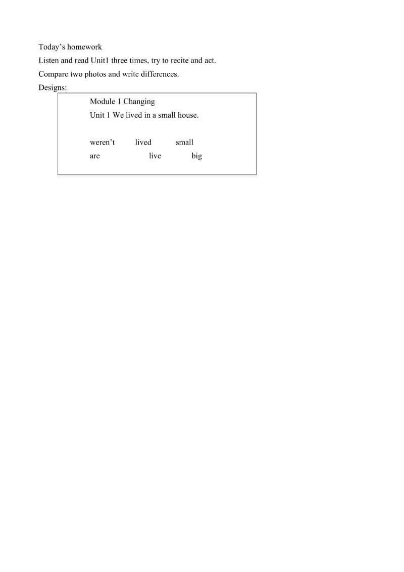 外研版五年级英语下册教案.doc_第2页