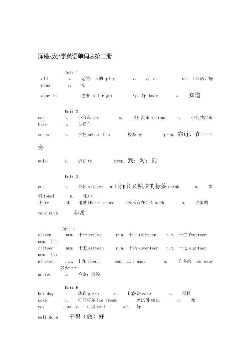 深港版小学英语单词汇总.doc_第3页