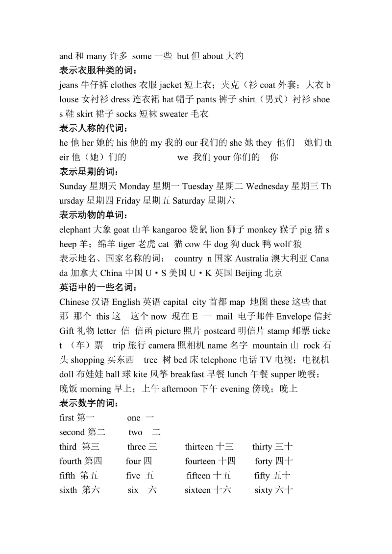 截止五年级的英语单词.doc_第3页