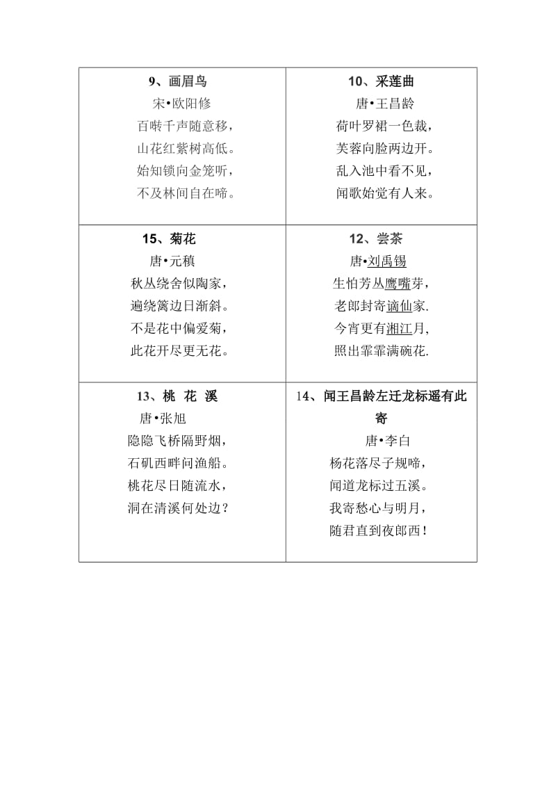 四年级下册课外古诗背诵.doc_第2页