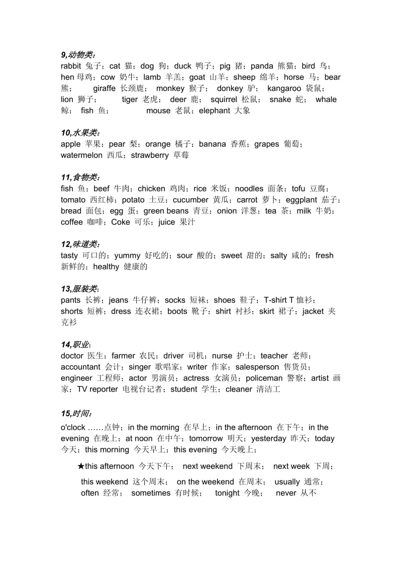 小学英语应该掌握的单词.doc_第2页