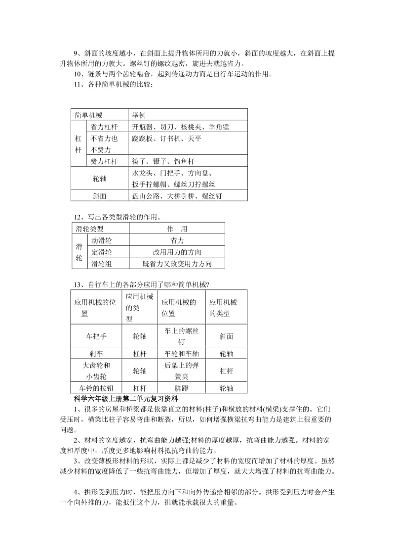 小学六年级科学上册复习知识点.doc_第3页