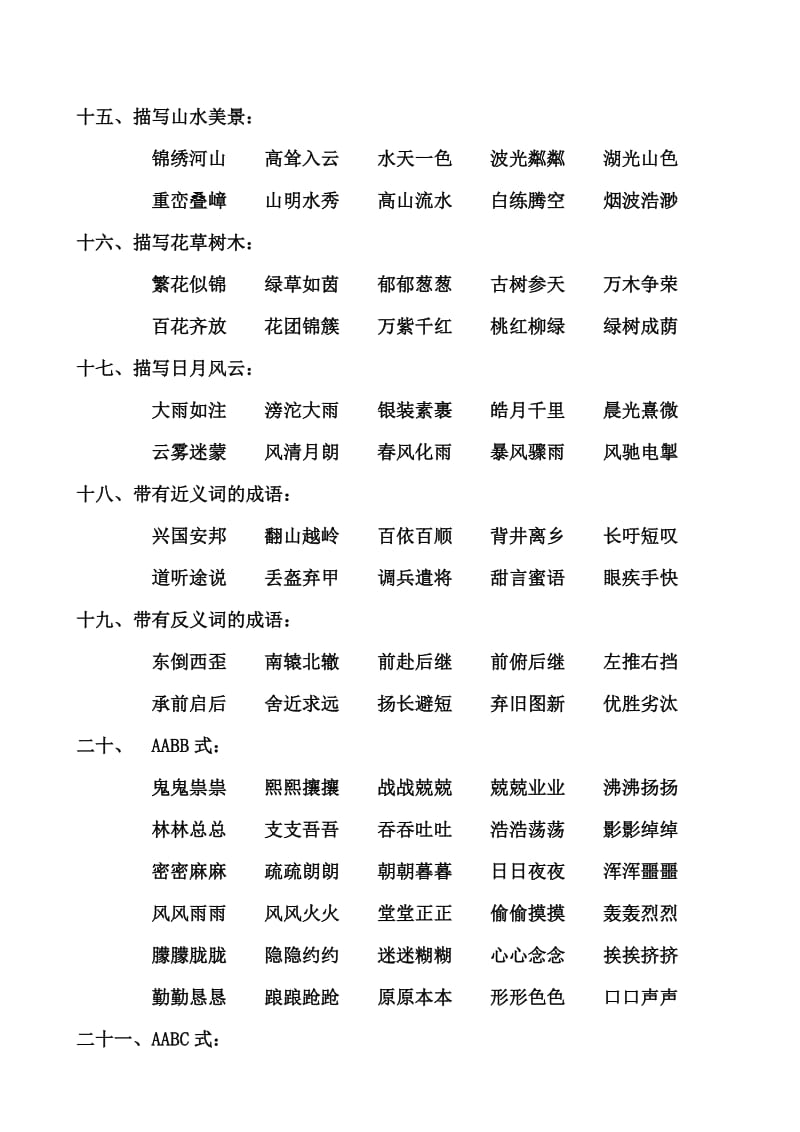 小学生常用成语集锦.doc_第3页