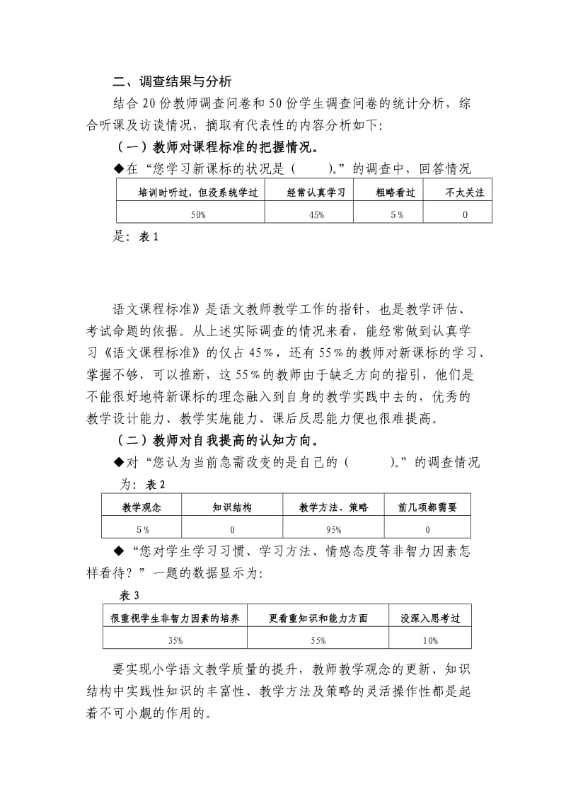 山区小学语文有效课堂构建现状调查与分析.doc_第2页