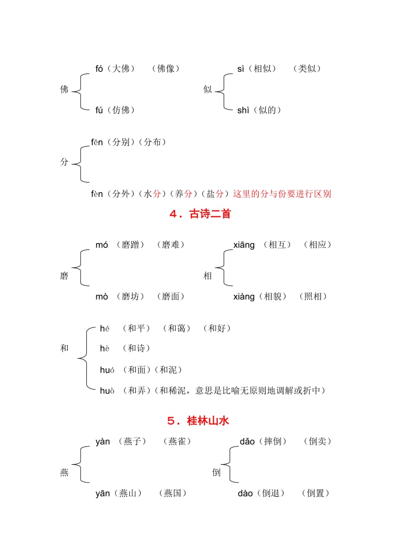 四年级上册1-30课多音字.doc_第2页