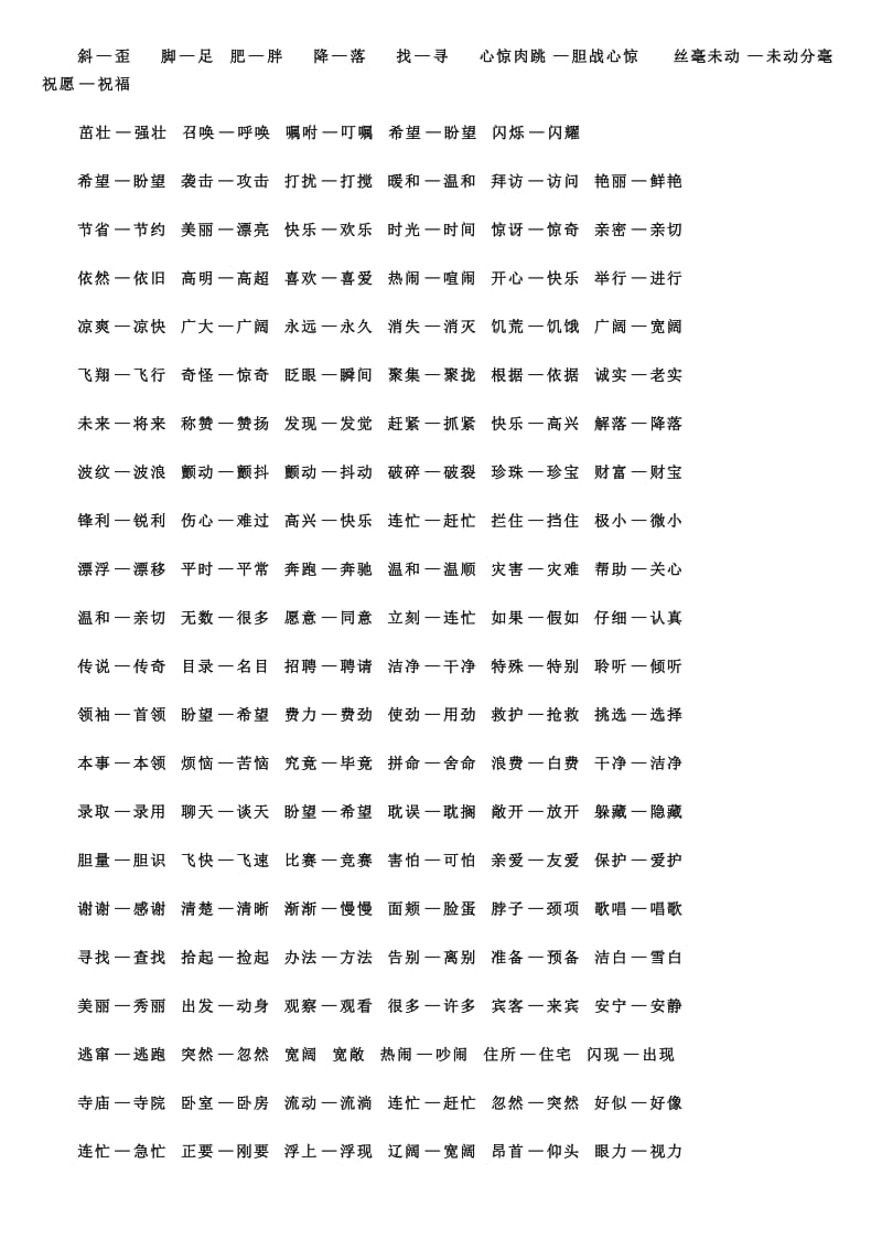 小学六年级语文反义词大全.doc_第2页