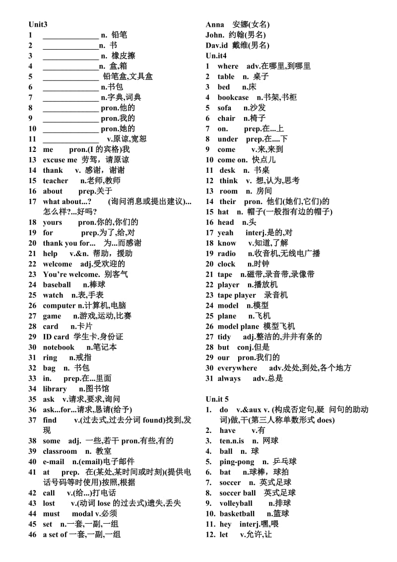 七年级单词表打印版.doc_第2页