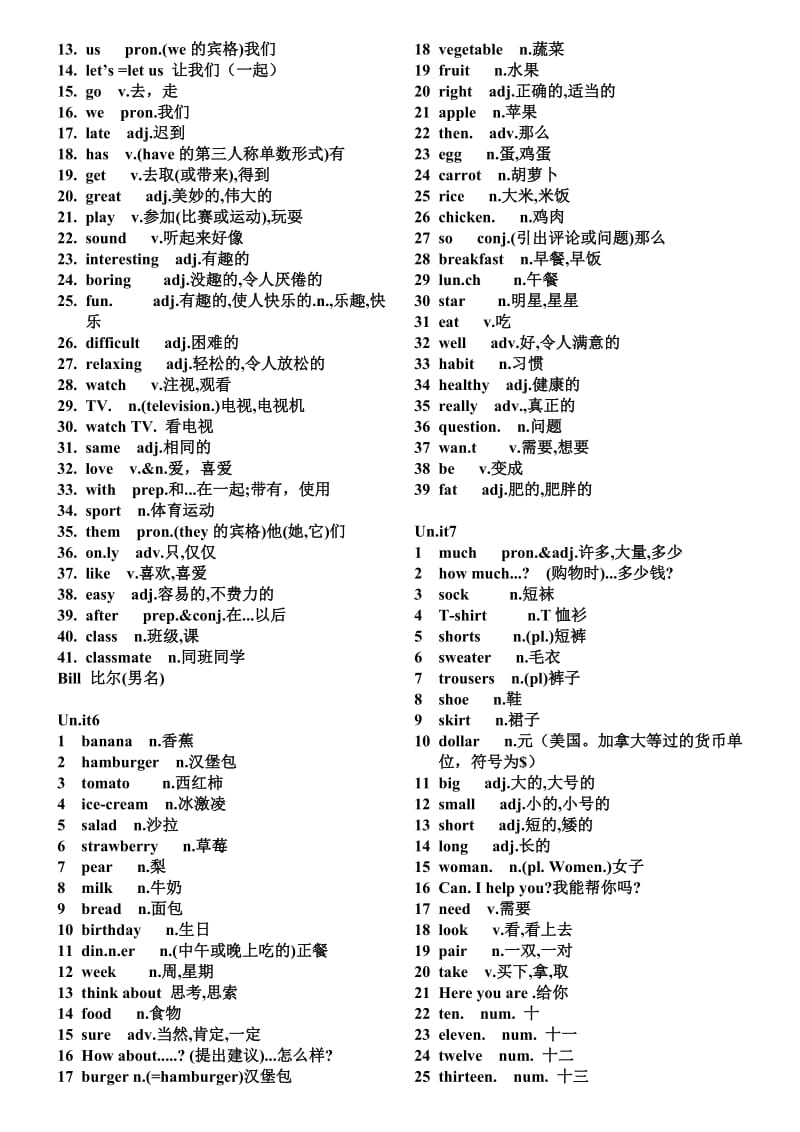 七年级单词表打印版.doc_第3页