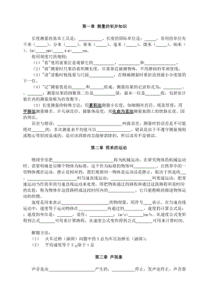 中考物理各大知識點經(jīng)典強化訓(xùn)練.doc