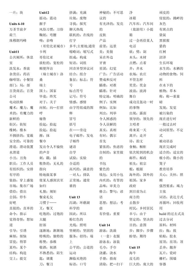 九年级单词表(汉文版).doc_第3页