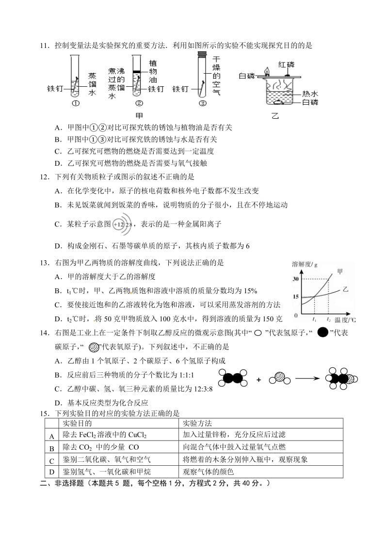 2013年大丰九年级化学期终.doc_第2页