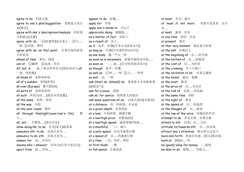 精心制作2010届高考英语常用短语.doc_第2页