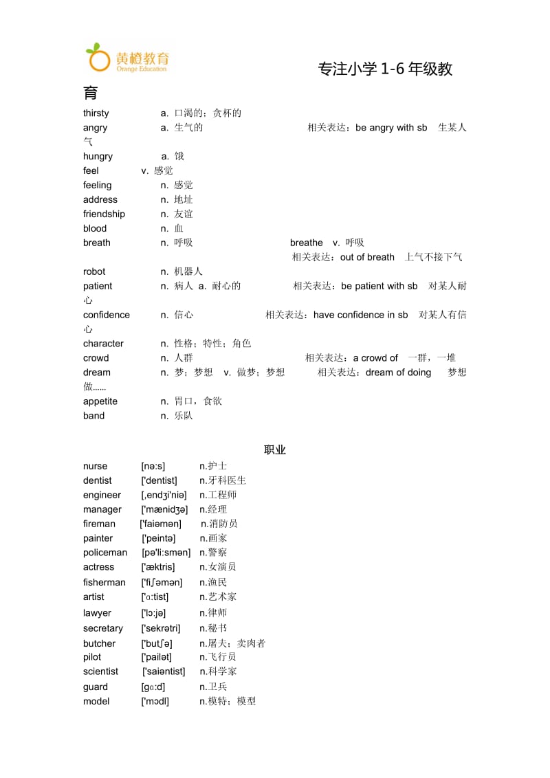 黄橙教育小升初英语必备词汇.doc_第2页