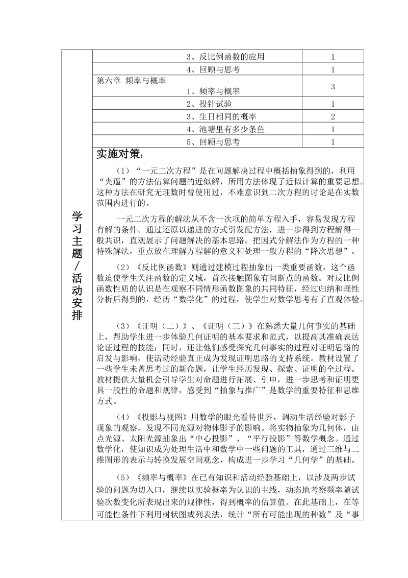 九年级上册数学课程纲要.doc_第3页