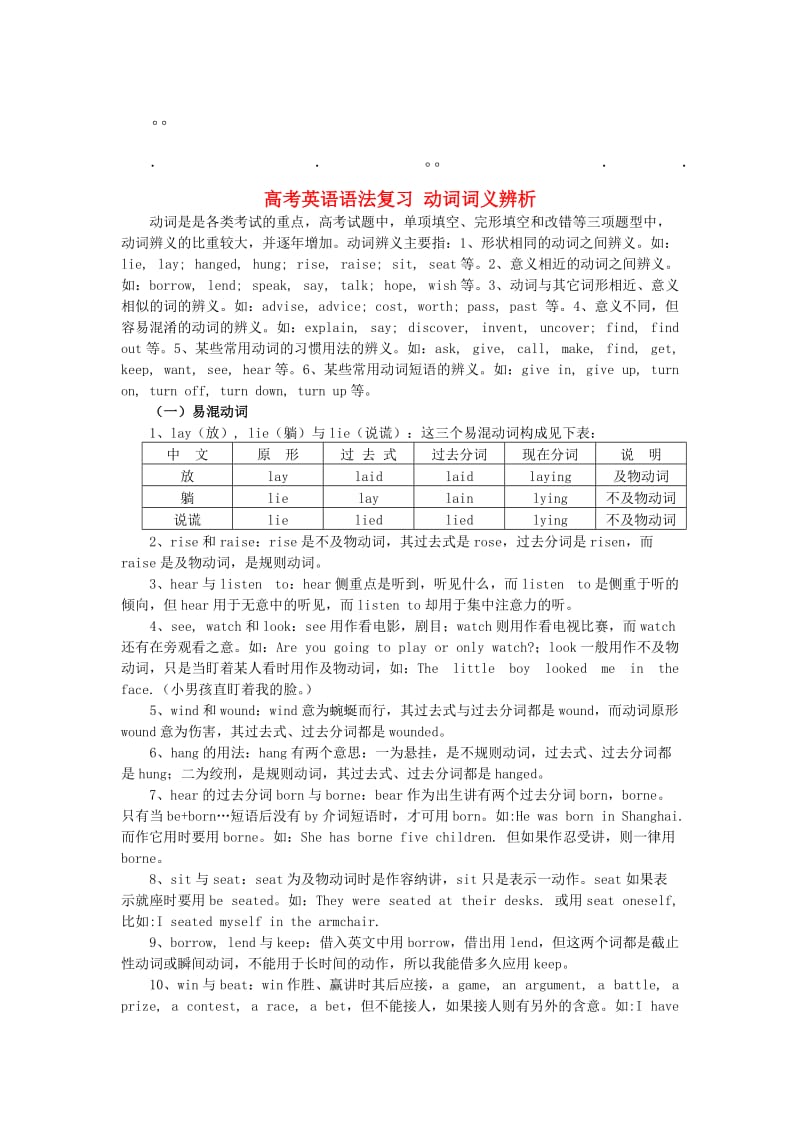 历年高考英语语法英语语法复习.doc_第1页