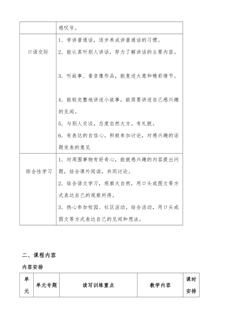 苏教版小学语文二年级下册课程纲要2.doc_第3页