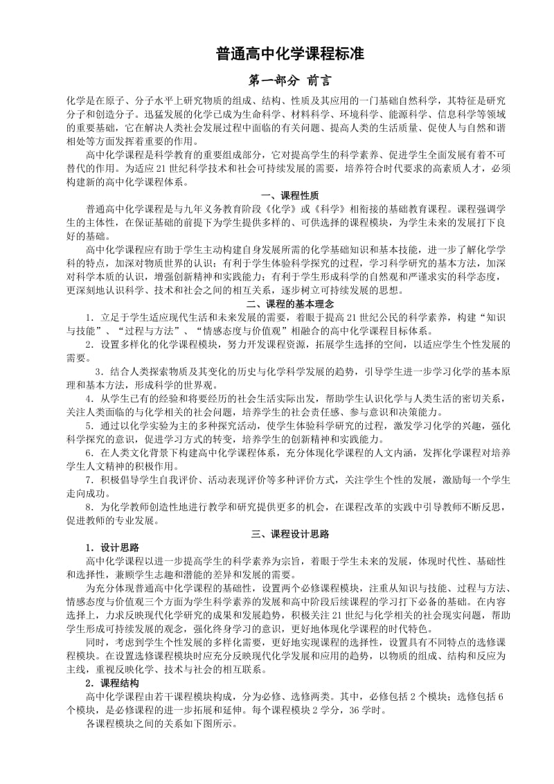 普通高中化学课程标准.doc_第1页