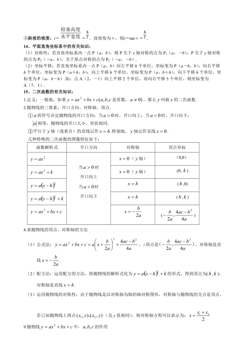 中考理科常用公式和定理大全.doc_第3页