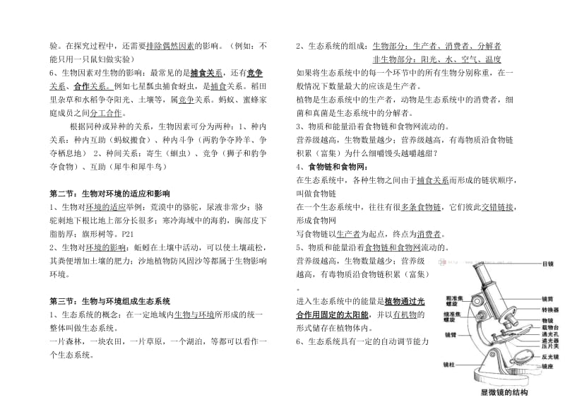 鲁教版六年级生物复习提纲.doc_第2页