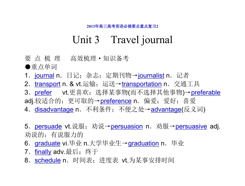 2013年高三高考英语必修要点重点复习(11).doc_第1页