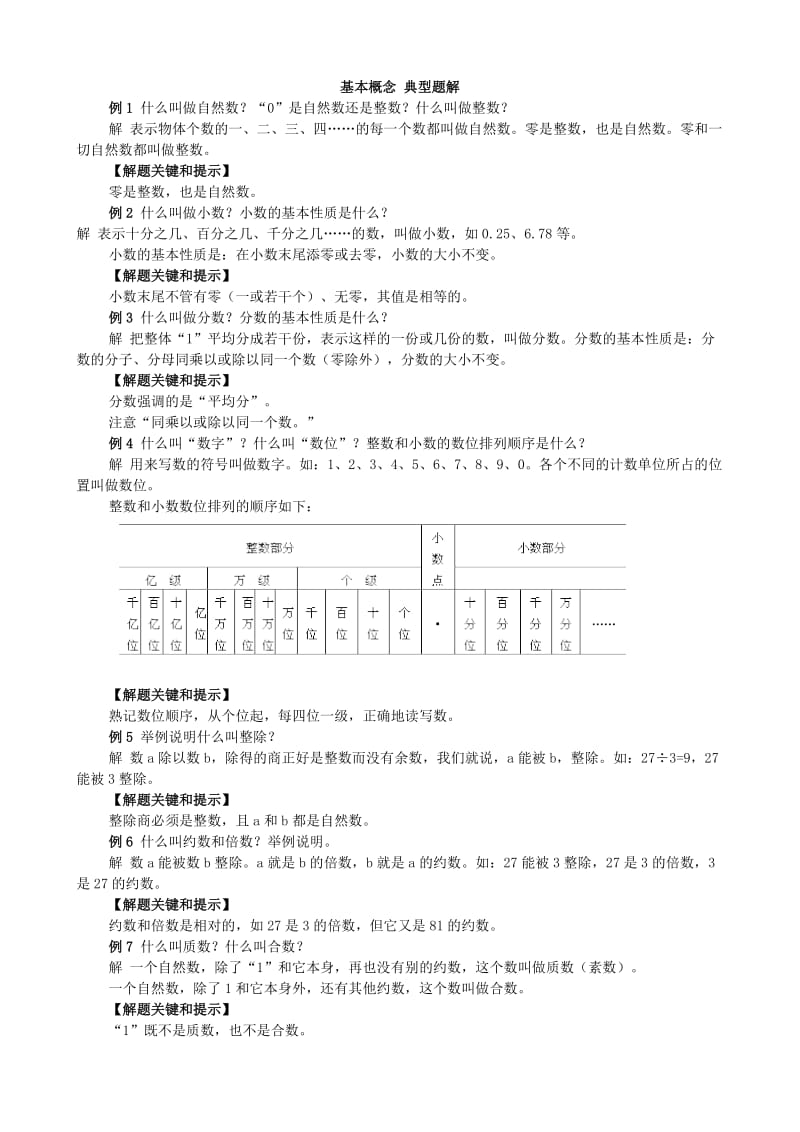 苏教版六年级数学分类知识体系.doc_第1页